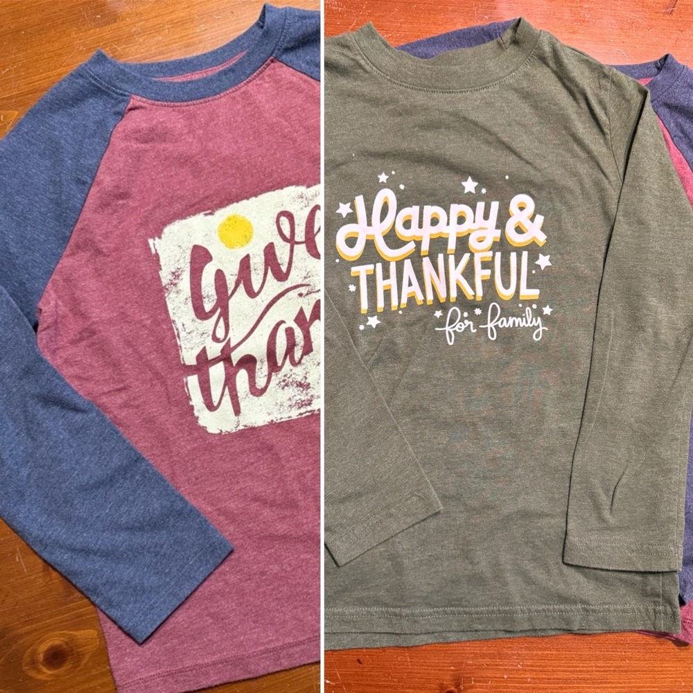 🍂 Bundle of 2 Long Sleeve Thanksgiving Shirts 🍂